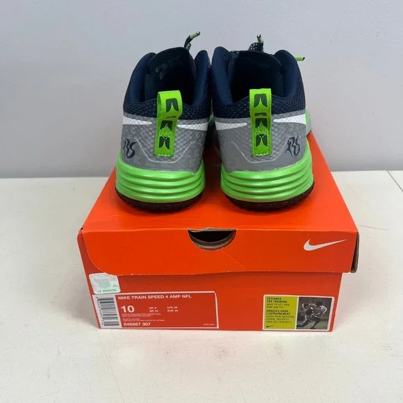 Nike Lunar TR1 Amp Richard Sherman Seattle Seahawks Size 10 654283-401 - RARE
